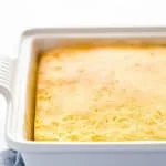 gluten free sourdough cornbread long image with text for Pinterest