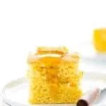gluten free sourdough cornbread long image with text for Pinterest