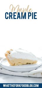 Maple Cream Pie long image with text for Pinterest