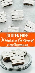 gluten free brownies collage pin with text for Pinterest