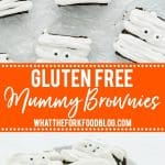 gluten free brownies collage pin with text for Pinterest