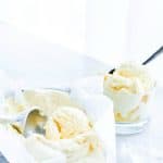 Homemade Vanilla Ice Cream Recipe (No Churn) long image with text for Pinterest