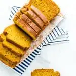 Gluten Free Pumpkin Spice Bread with Sourdough Discard long image with text for Pinterest