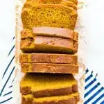 Gluten Free Pumpkin Spice Bread with Sourdough Discard long image with text for Pinterest
