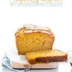 Gluten Free Pumpkin Spice Bread with Sourdough Discard image with text for Pinterest