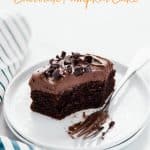 Gluten Free Chocolate Pumpkin Cake image with text for Pinterest