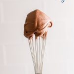 Chocolate Cream Cheese Frosting image with text for Pinterest