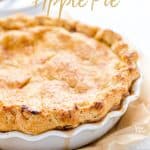 gluten free apple pie image with text for Pinterest