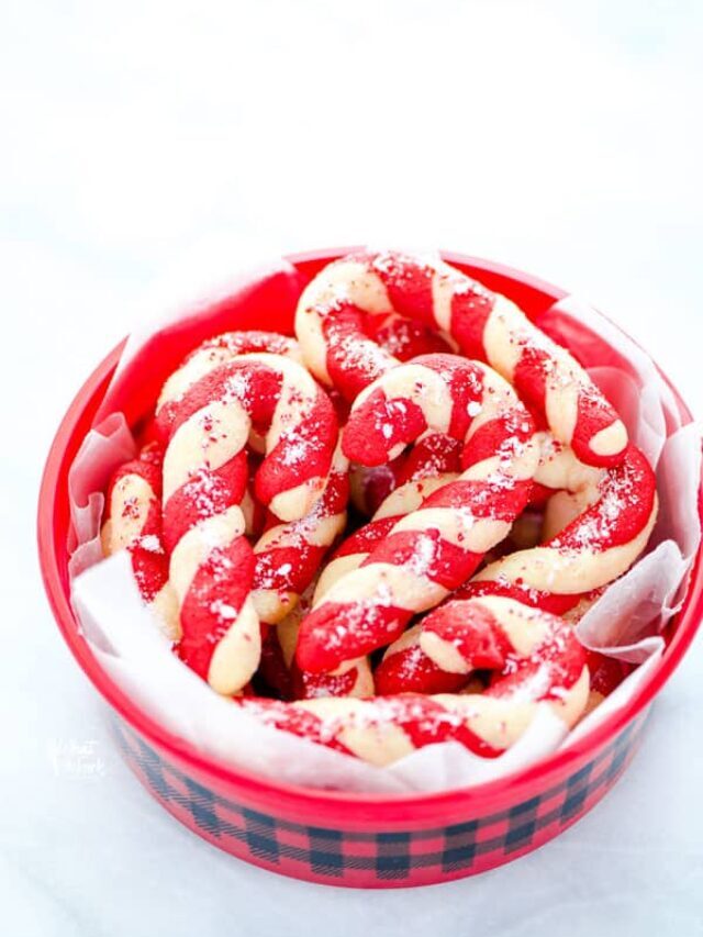 Festive Gluten Free Candy Cane Cookies Story
