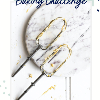 gluten free baking challenge image with text for Pinterest