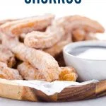 Gluten Free Churros Recipe image with text for Pinterest