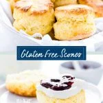 Gluten Free Scones collage image with text for Pinterest