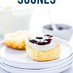 Gluten Free Scones image with text for Pinterest