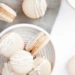 Baileys Irish Cream Macaron Recipe image with text for Pinterest