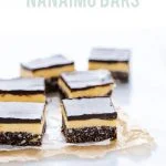 Gluten Free Nanaimo Bars image with text for Pinterest