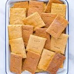 Gluten Free Graham Crackers image with text for Pinterest