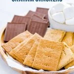 Gluten Free Graham Crackers image with text for Pinterest