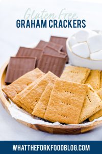 Gluten Free Graham Crackers image with text for Pinterest
