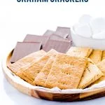 Gluten Free Graham Crackers image with text for Pinterest