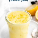 Easy Lemon Curd Recipe image with text for Pinterest