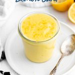 Easy Lemon Curd Recipe image with text for Pinterest