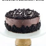 Gluten Free Brooklyn Blackout Cake image with text for Pinterest