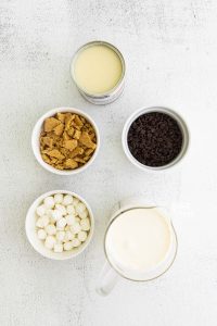 Ingredients for No Churn S’mores Ice Cream