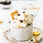 No Churn S’mores Ice Cream image with text for Pinterest