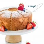 Simple Gluten Free Angel Food Cake Recipe image with text for Pinterest