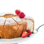 Simple Gluten Free Angel Food Cake Recipe image with text for Pinterest