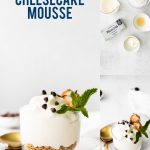 Gluten Free Cheesecake Mousse collage image with text for Pinterest