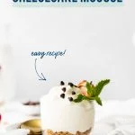 Gluten Free Cheesecake Mousse image with text for Pinterest