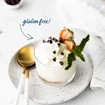 Gluten Free Cheesecake Mousse image with text for Pinterest