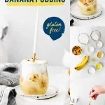 Banana Pudding Recipe collage image with text for Pinterest