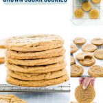 Gluten Free Brown Sugar Cookies collage image with text for Pinterest