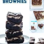 Gluten Free Cheesecake Brownies collage image with text for Pinterest
