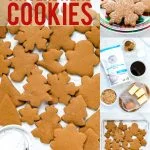 Gluten Free Gingerbread Cookies collage image with text for Pinterest