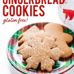 Gluten Free Gingerbread Cookies image with text for Pinterest