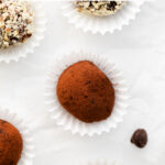 Amaretto Truffles image with text for Pinterest