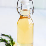 How to Make Simple Syrup with Rosemary image with text for Pinterest
