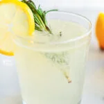 Non-Alcoholic Rosemary Citrus Spritzers image with text for Pinterest