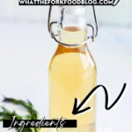 How to Make Simple Syrup with Rosemary collage image with text for Pinterest