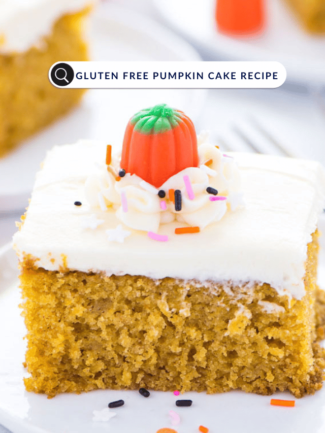Gluten Free Pumpkin Cake with Frosting Story