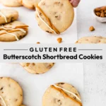Gluten Free Shortbread Cookies collage image with text for Pinterest
