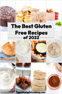 collage image of The Gluten Free Baker’s Dozen – 2022 In Review with text for Pinterest