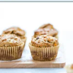 Gluten Free Morning Glory Muffins image with text for Pinterest