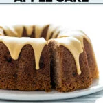 Gluten Free Apple Cake image with text for Pinterest