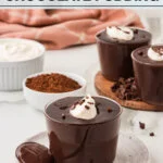 Easy Gluten Free Chocolate Pudding Recipe image with text for Pinterest