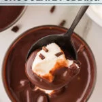 Easy Gluten Free Chocolate Pudding Recipe image with text for Pinterest