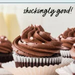 Moist and Rich Gluten Free Chocolate Cupcakes image with text for Pinterest